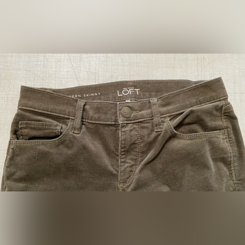 LOFT Dark grey Corduroy Pants - Picture 5 of 11